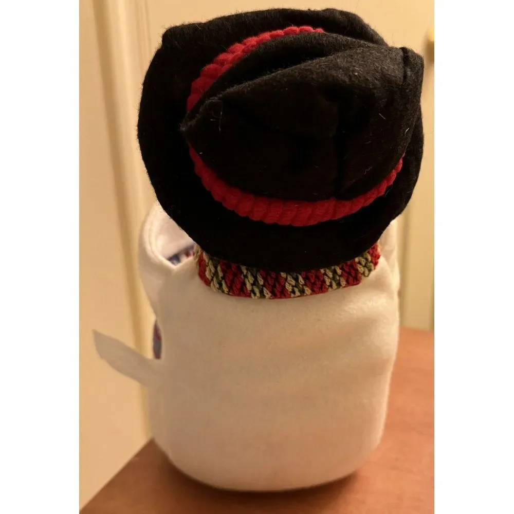 Christmas Snowman Plush Cloth Towel Set Holiday Home Decor Dish Kitchen 3 Towels